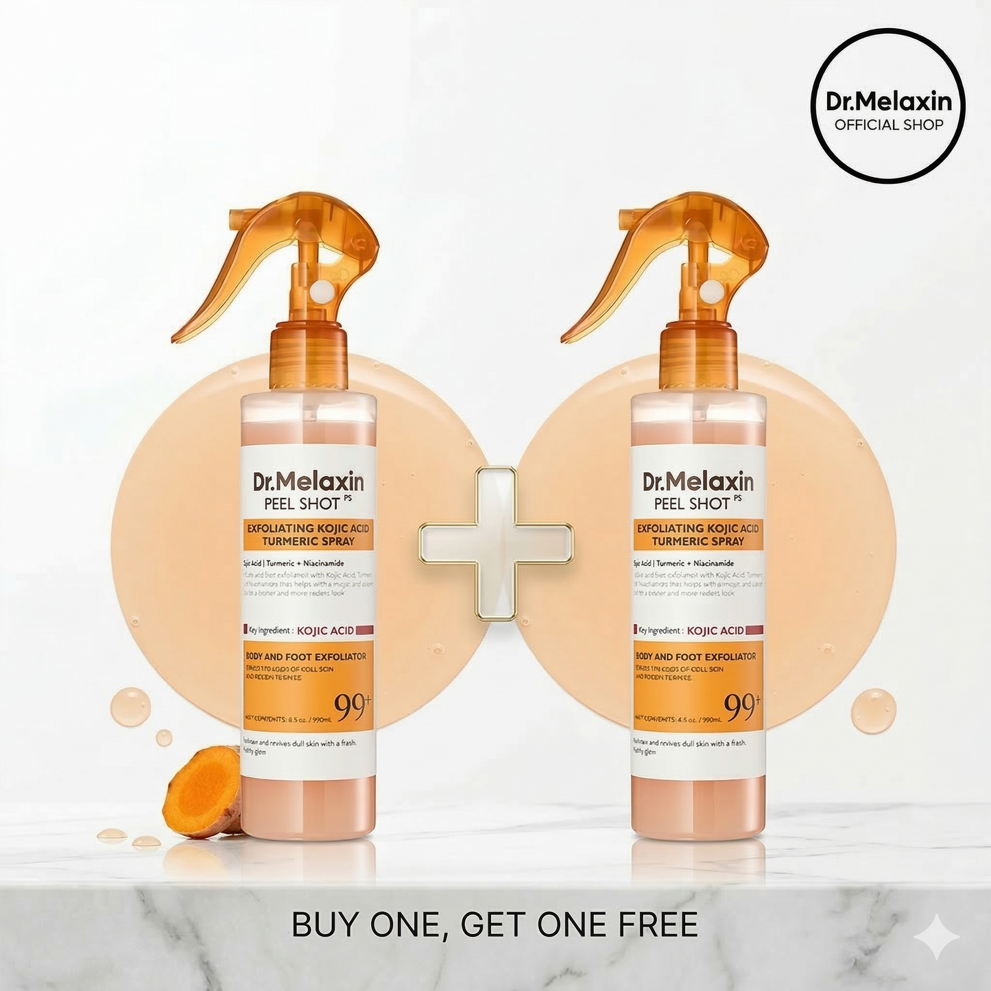 Dr.Melaxin Official Peel Shot Keratin Care Kojic Acid Turmeric Spray
