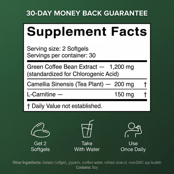 Barrier Green Coffee Slim Booster Softgels