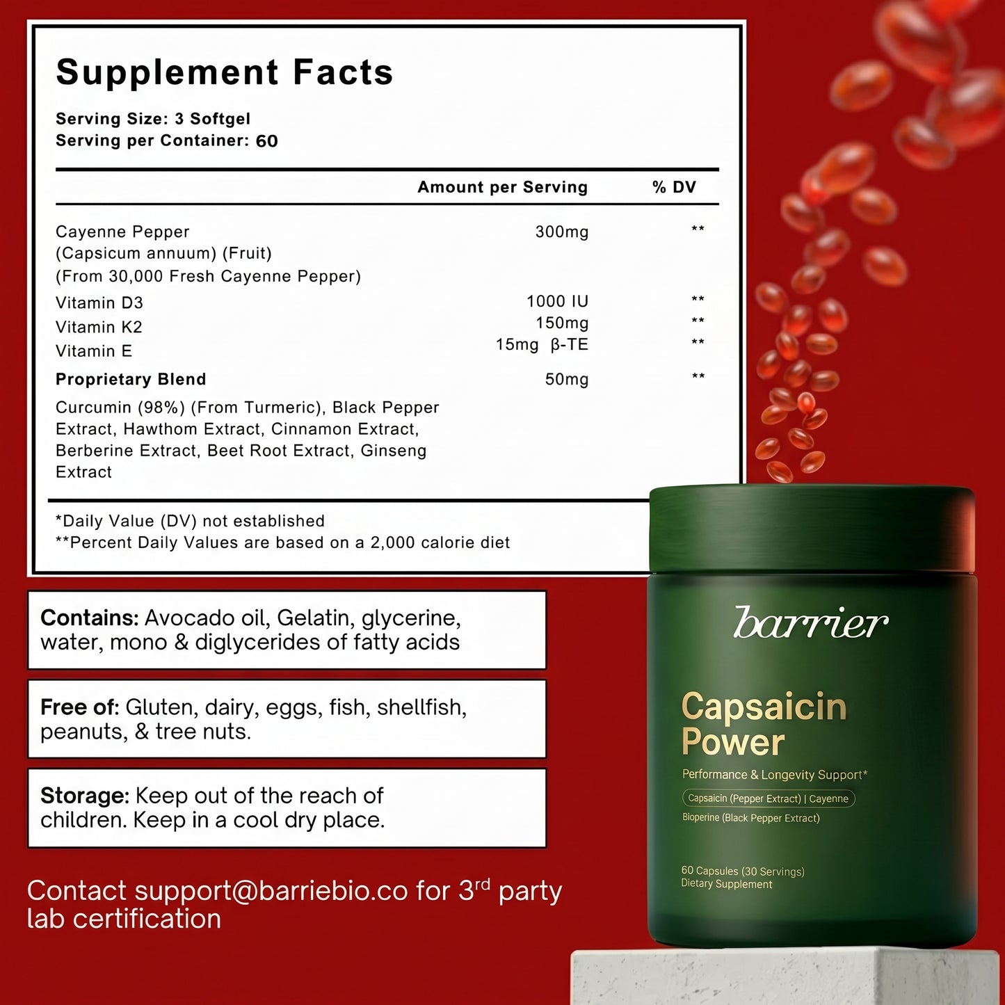 Capsaicin Power - Cayenne Pepper Softgels