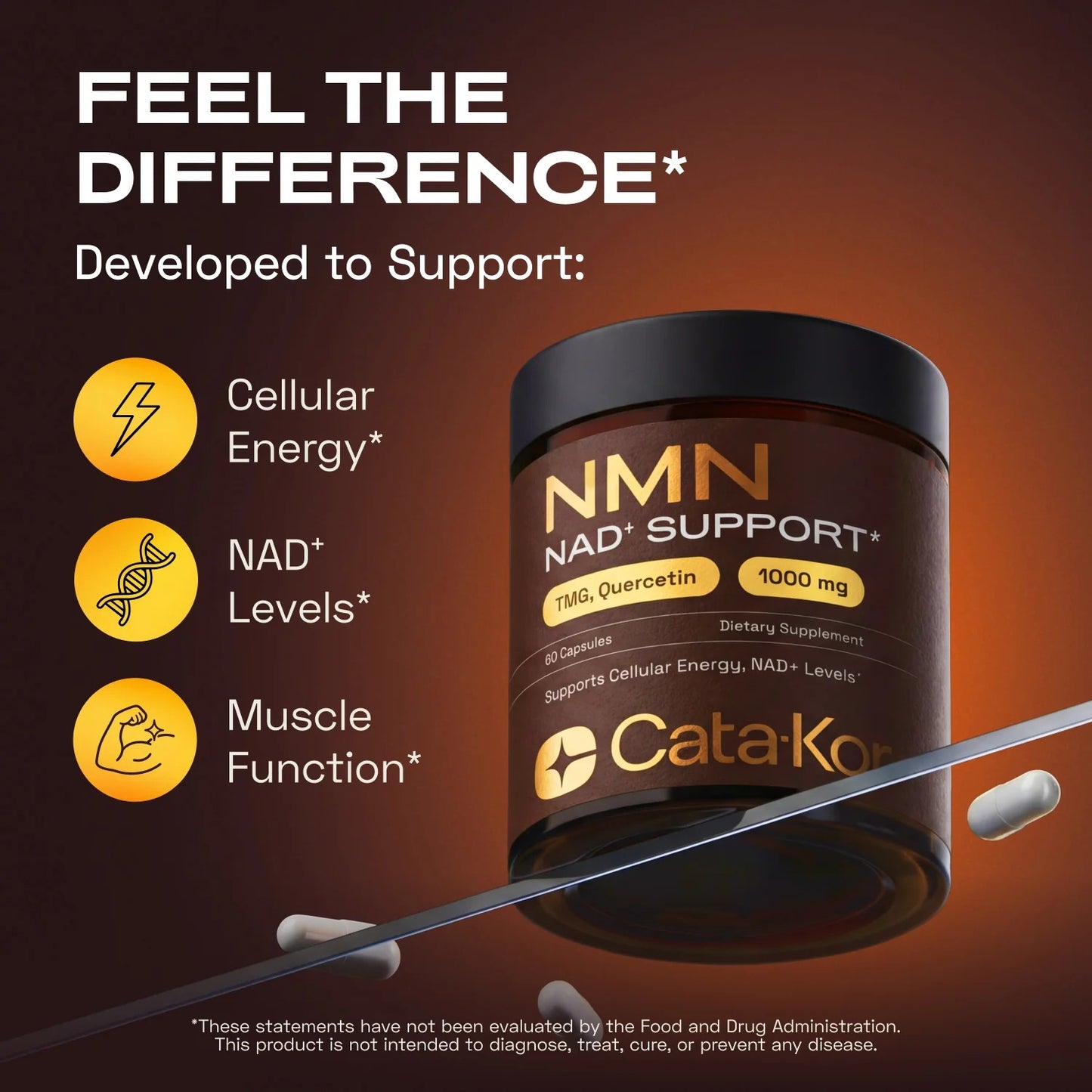 Cellular Power Trio - NAD Advanced 500 mg, NMN 1000 mg, CA AKG 1000 mg (trio)