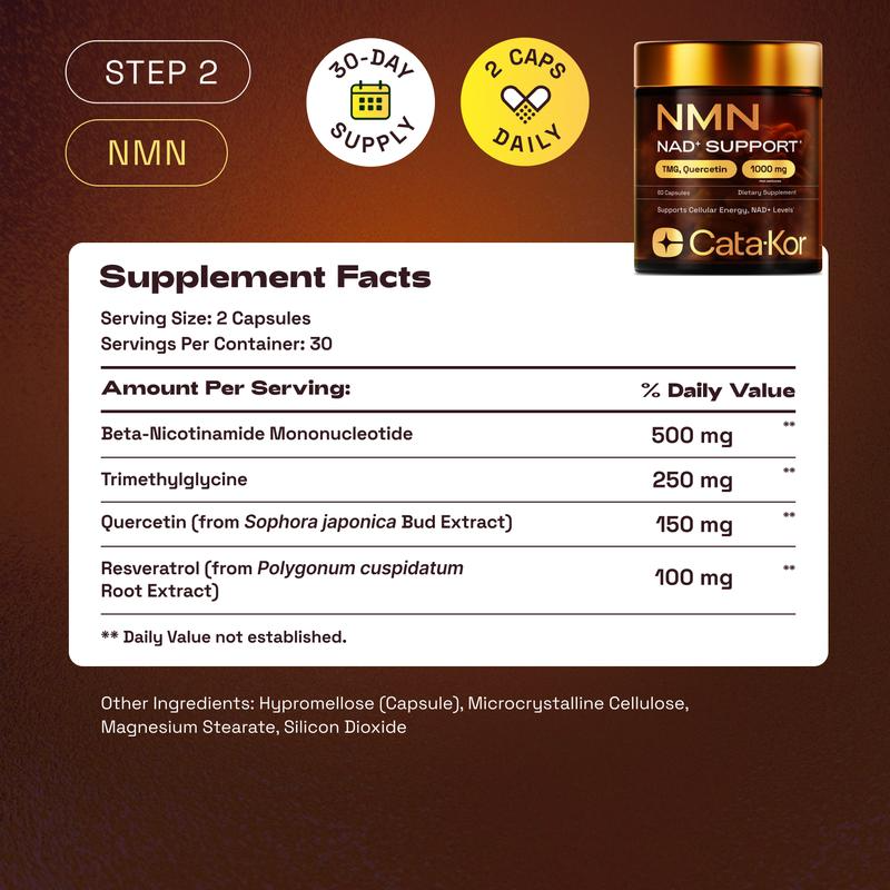 Cellular Power Trio - NAD Advanced 500 mg, NMN 1000 mg, CA AKG 1000 mg (trio)