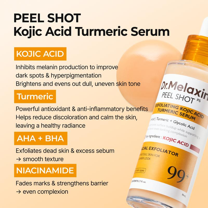 Dr.Melaxin Official  Kojic Acid Turmeric Amber Face & Body Care Set (4 pcs)